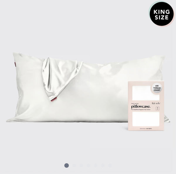 King satin outlet pillowcase