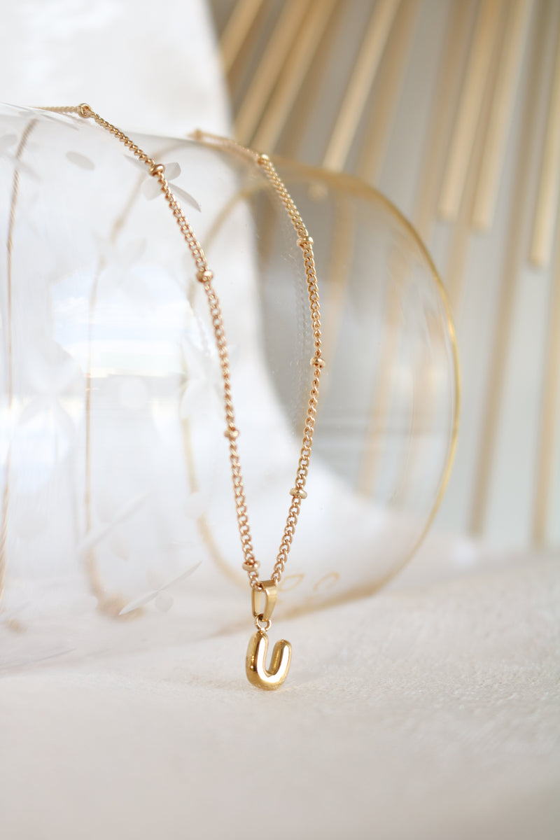 Mini Cloud Monogram Pendants