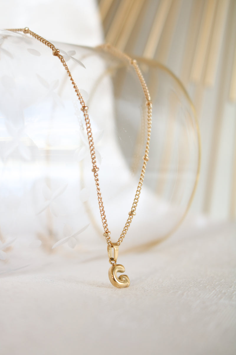 Mini Cloud Monogram Pendants